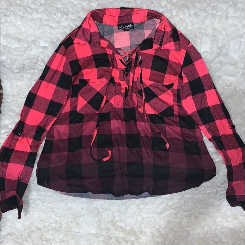 J for Justify plaid shirt